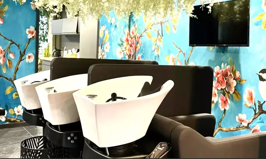 Shampoing, coupe & brushing, balayage 24 carats ou couleur en option