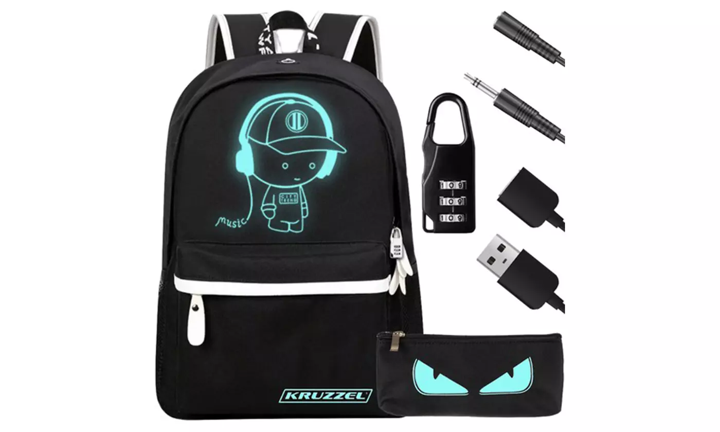 Mochila reflectante con puerto para usb y auriculares - Primary Image