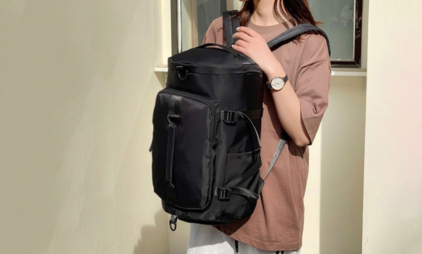 Image 2: 29-Inch Double Strap Large Capacity Gym Travel Bag 