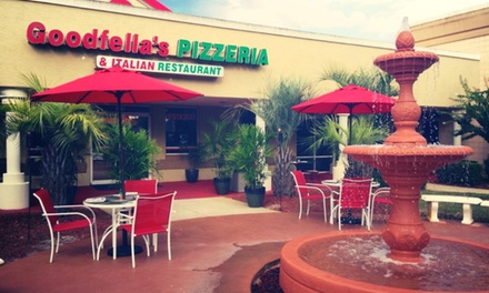 $20 Towards Food and Beverages (Dine-In Only) - Goodfellas Pizzeria and Italian Restaurant