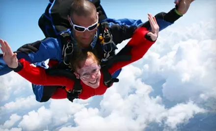 $130 for One Tandem Jump and T-Shirt at Skydive Tampa Bay, Inc. in Mulberry ($220.40 Value) - Primary Image