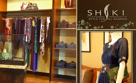 $50 for $100 Worth of Eclectic Designer Clothing and Accessories at Shiki - Primary Image