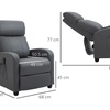 Image 10: HomCom Massage Recliner Sofa Chair