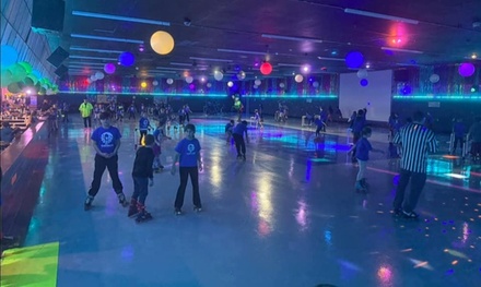 Admission and Skate Rental for 4 People - Just for Fun Roller Rink