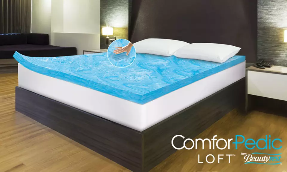 ComforPedic Loft from Beautyrest 3" Customized Comfort Gel Memory-Foam Mattress Topper - Primary Image