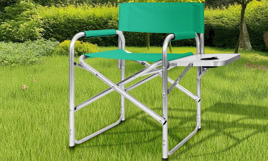 Image 8: Chaise pliante avec plateau