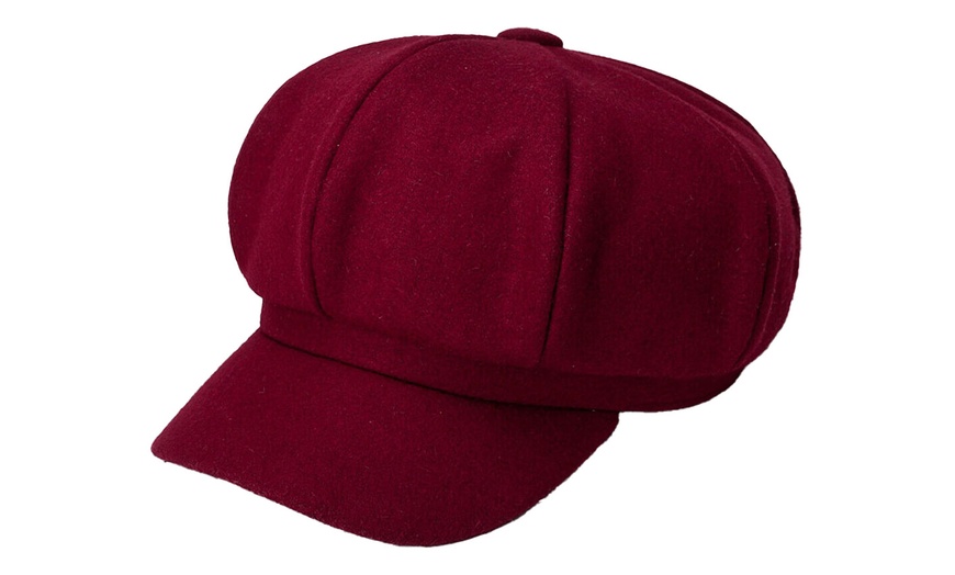 Image 3: Artist Vintage Newsboy Cabbie Peaked Beret Cap Warm Baker Boy Visor Hat Flat Cap