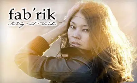 $25 for $60 Worth of Designer Apparel and Accessories at fab’rik - Primary Image