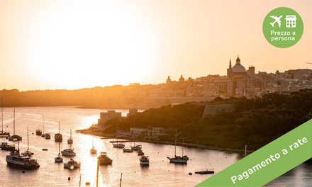 Volo A-R con hotel e colazione per 1 persona (1ª rata): Malpensa / 3 notti / Marzo - ✈ Malta: Volo diretto più 3 o 7 notti in hotel 4* con colazione - pagamento a rate