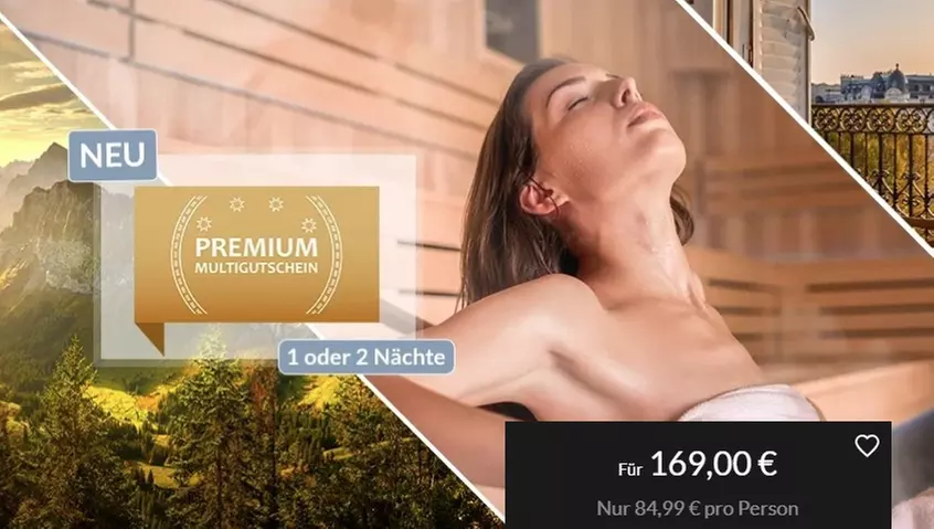 Der Premium Multigutschein - 1 oder 2 Nächte in handverlesenen Hotels