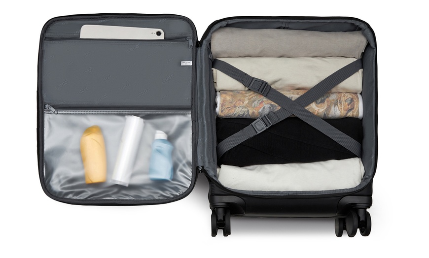 Image 6: Four Piece Soft Shell Suitcase and Travel Bag Set