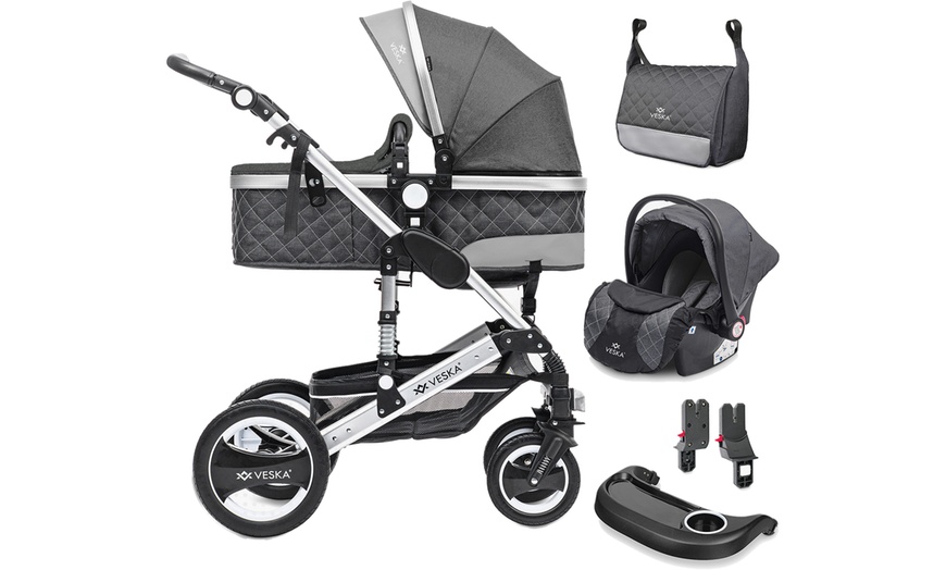 Image 2: Three in One Baby Stroller 