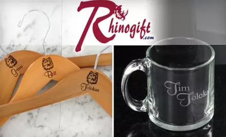 $25 for $60 Worth of Personalized Gifts from RhinoGift.com  - Primary Image
