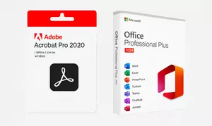 Levenslange licentie op Office 24 Pro Plus + Adobe Acrobat Pro 2020 voor 1 pc (78% korting)