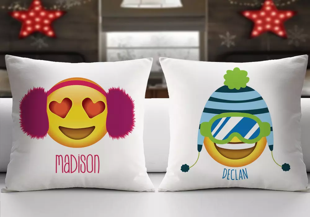 Customized Emoji Decorative Cushion Covers from Monogram Online (Up to 75% Off)  - Second Medium