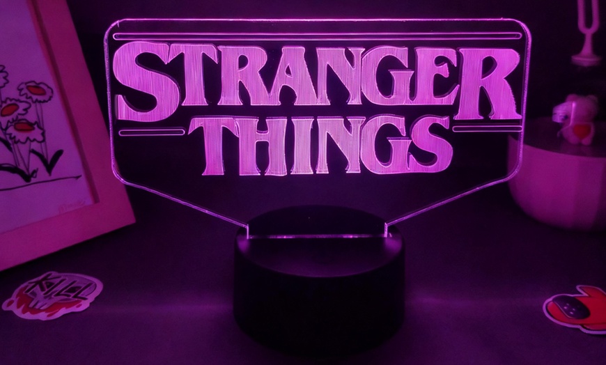 Image 6: Stranger Things 3D Colour-Changing Night Light with Remote Control