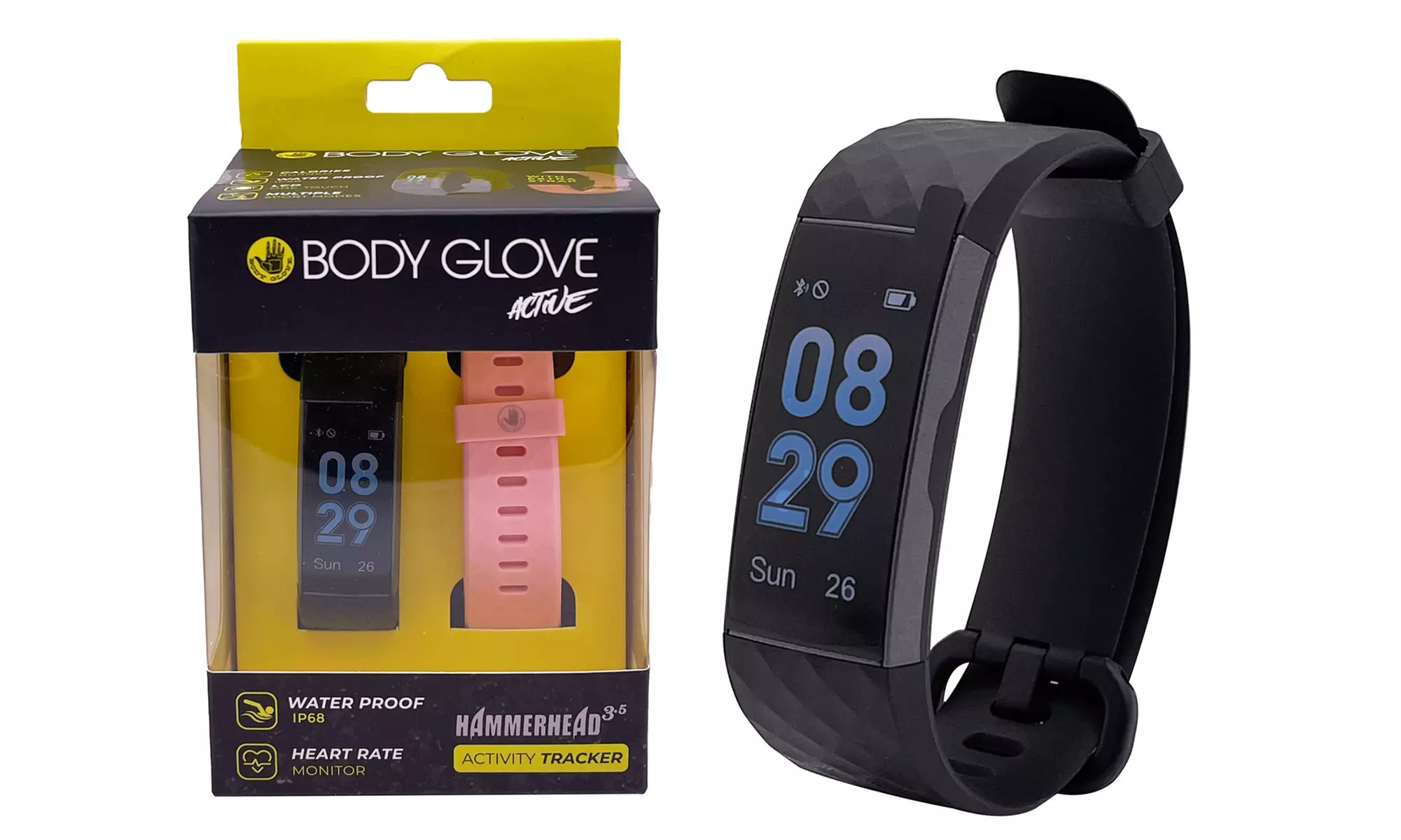 Body Glove Heart Rate Fitness Activity Tracker w/ Extra Strap