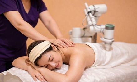 70-Minute AI and Therapist Hybrid Massage with Red Light Recovery - AI MASSAGE SPA