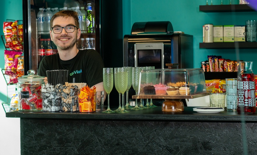 Image 4: 45-Min VR Gaming in Stand-Alone Pod or Open Arena for Up to 8 Players