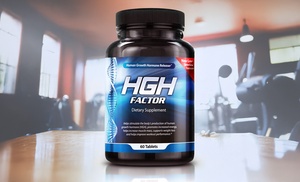 HGH Factor Bottle - Natural Muscle Building Enhancer (60, 120, or 180 ct) 