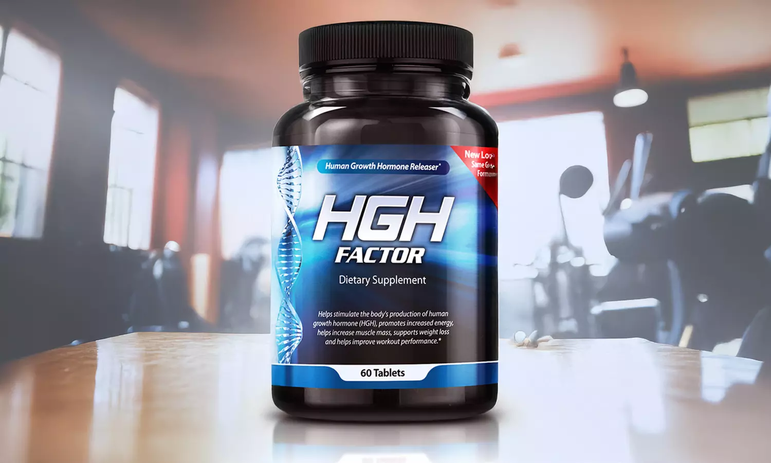 HGH Factor Bottle - Natural Muscle Building Enhancer (60, 120, or 180 ct) 