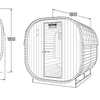 Image 12: Home Deluxe Outdoor Sauna „Cube“ M oder L