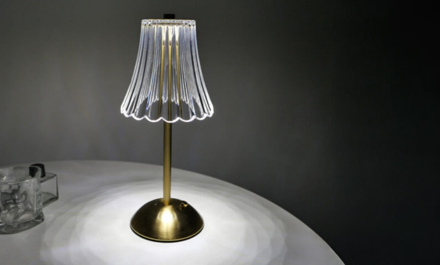 Image 5: Set of Two Crystal Metal Touch-Control Table Lamp Set