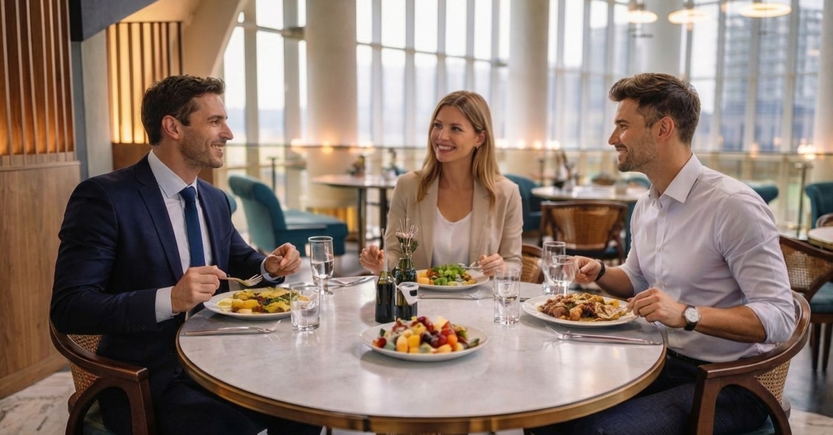 Mediterranean Four Course Business Lunch For One, Two, Or Four Adults Mediterranean Four Course Business Lunch For One, Two, Or Four Adults