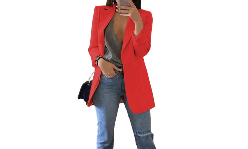 Image 10: Women's Lapel Casual Blazer