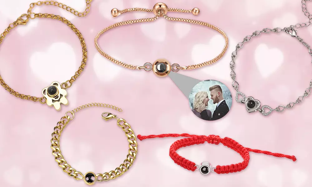 1 oder 2 personalisierbare Projektions-Armbänder im Design nach Wahl