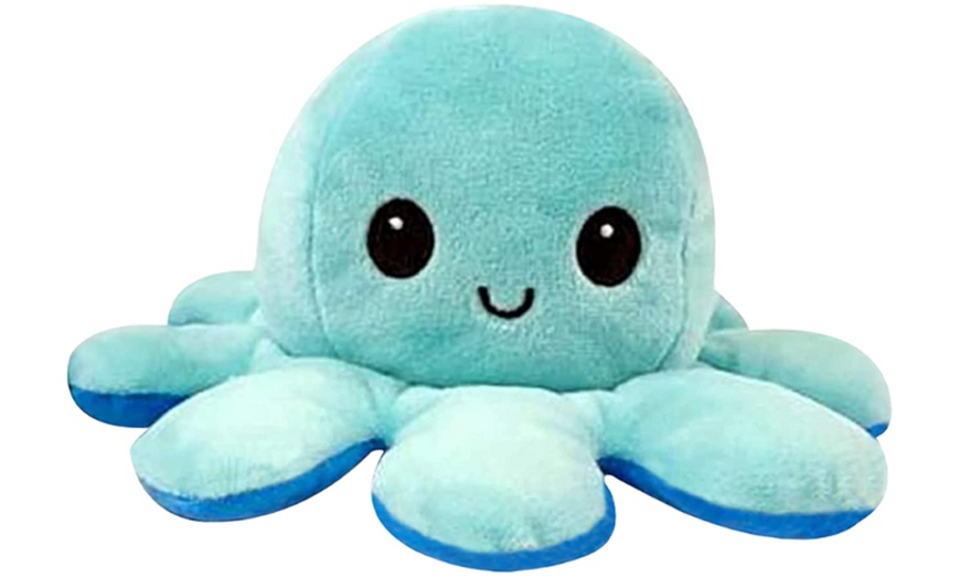 Image 10: Reversible Plush Octopus Toy