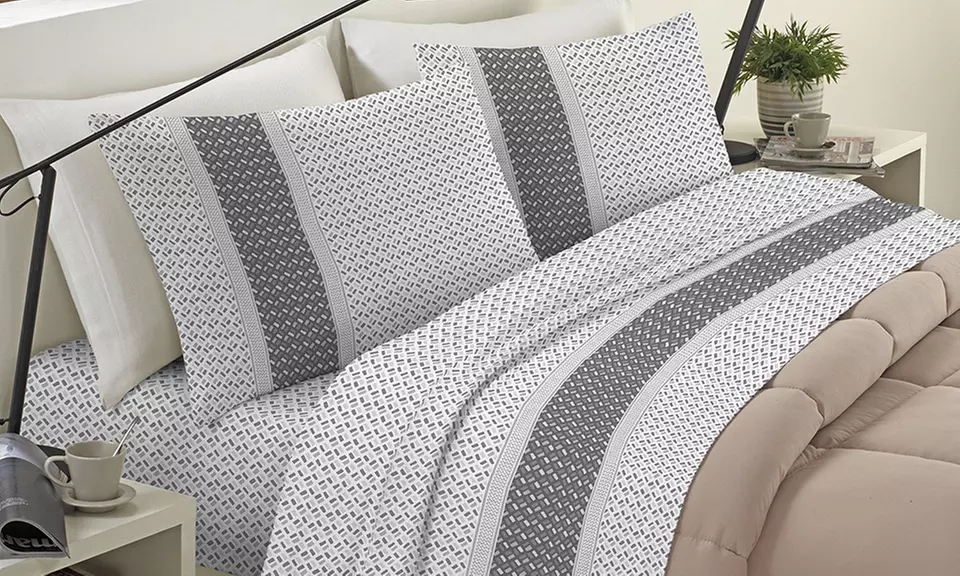 Completo lenzuola in morbida e calda flanella Made in Italy