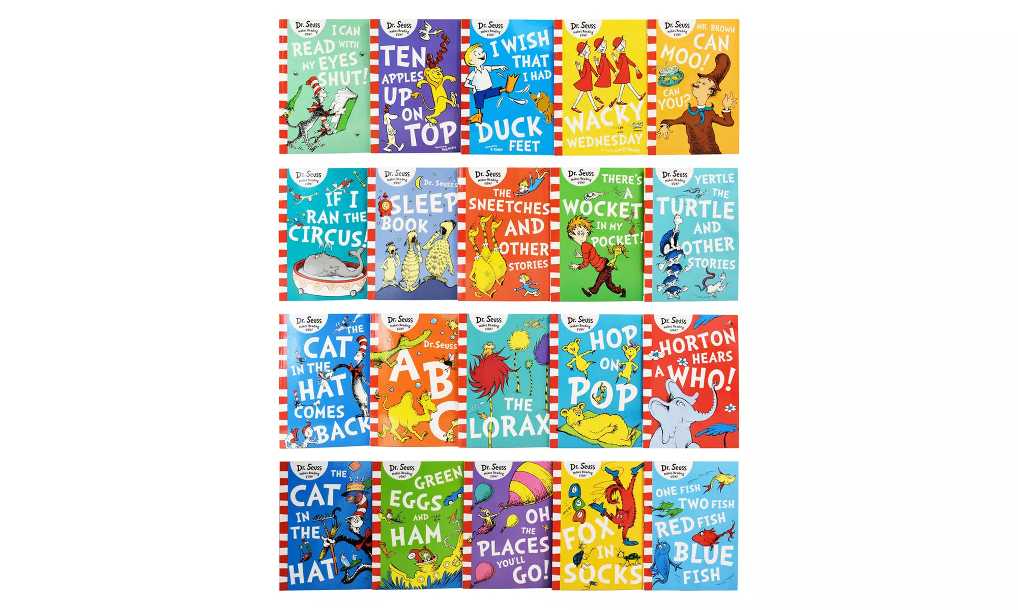 A Case of Dr. Seuss 20 Books Paperback Collection Set