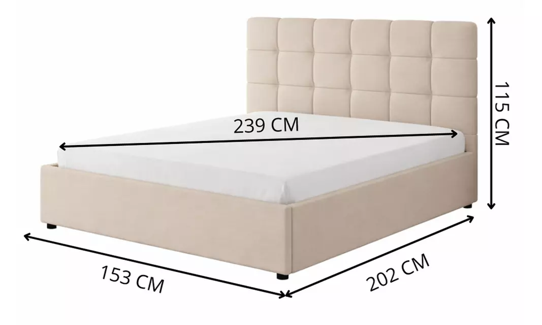 Lit avec coffre de rangement "Lyanna" de Kocoon