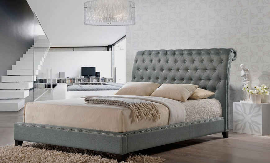 Jazmin Modern Bed With Headboard | Groupon Goods