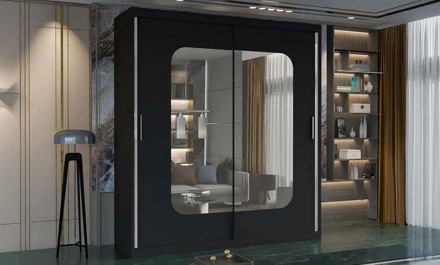 Image 1: Sliding Wardrobes 4 Montana Sliding Wardrobe with Mirror