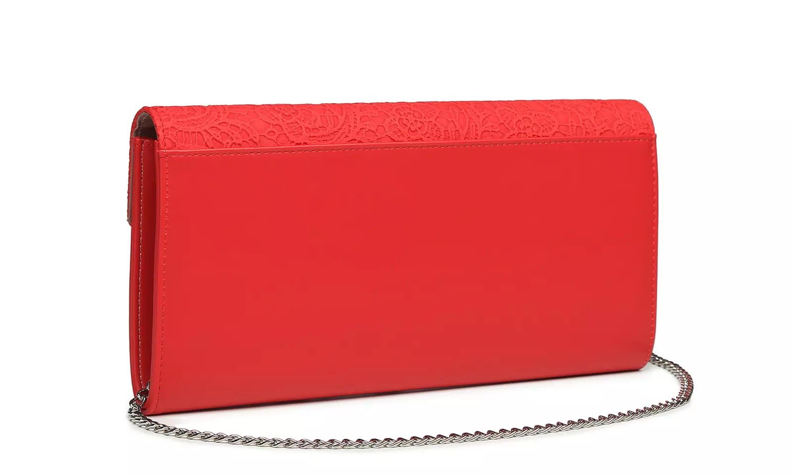 Lace-Detail Evening Clutch