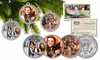 Wizard of Oz JFK Half Dollar 3-Coin Set Christmas Tree Ornament Capsules