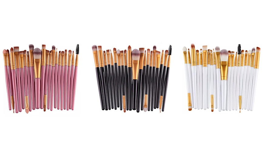 Image 1: 20-Piece Make-Up Brush Set