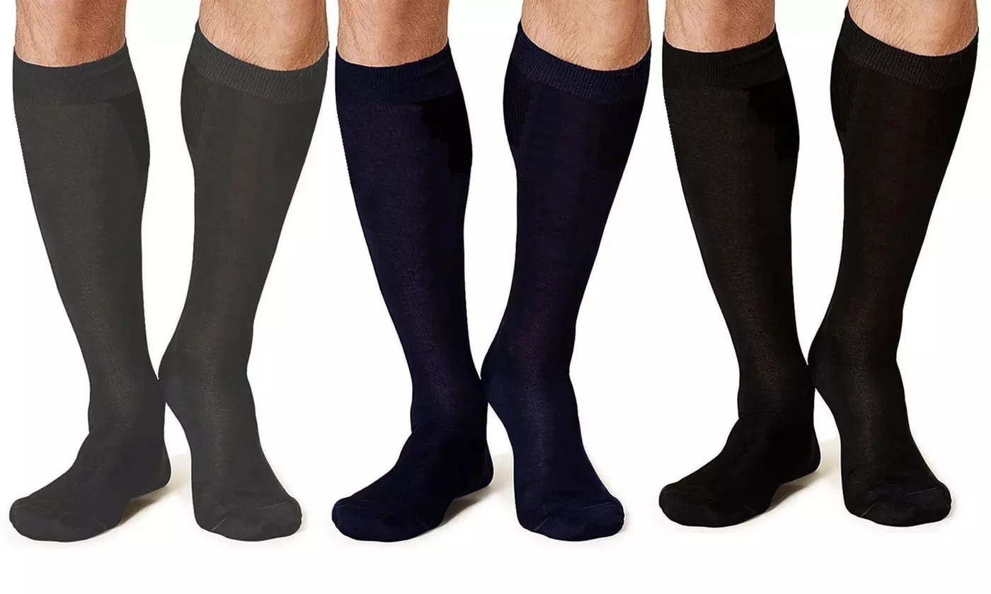 12 paia di calzini da uomo in filo di Scozia