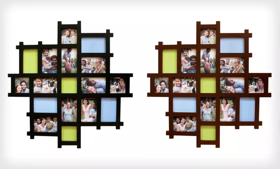 $39 for an Echo Collage 17-Photo Frame in Black or Espresso ($84.99 List Price). Free Shipping and Free Returns. - Second Medium