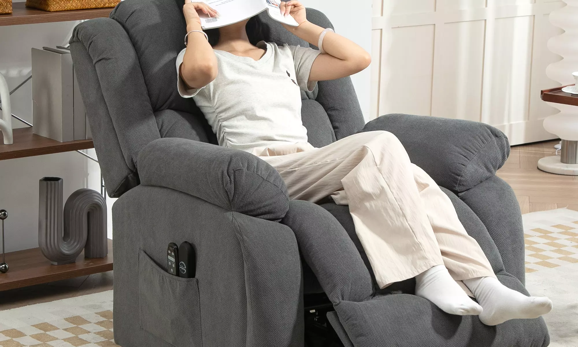 HOMCOM Power Lift Recliner Chair