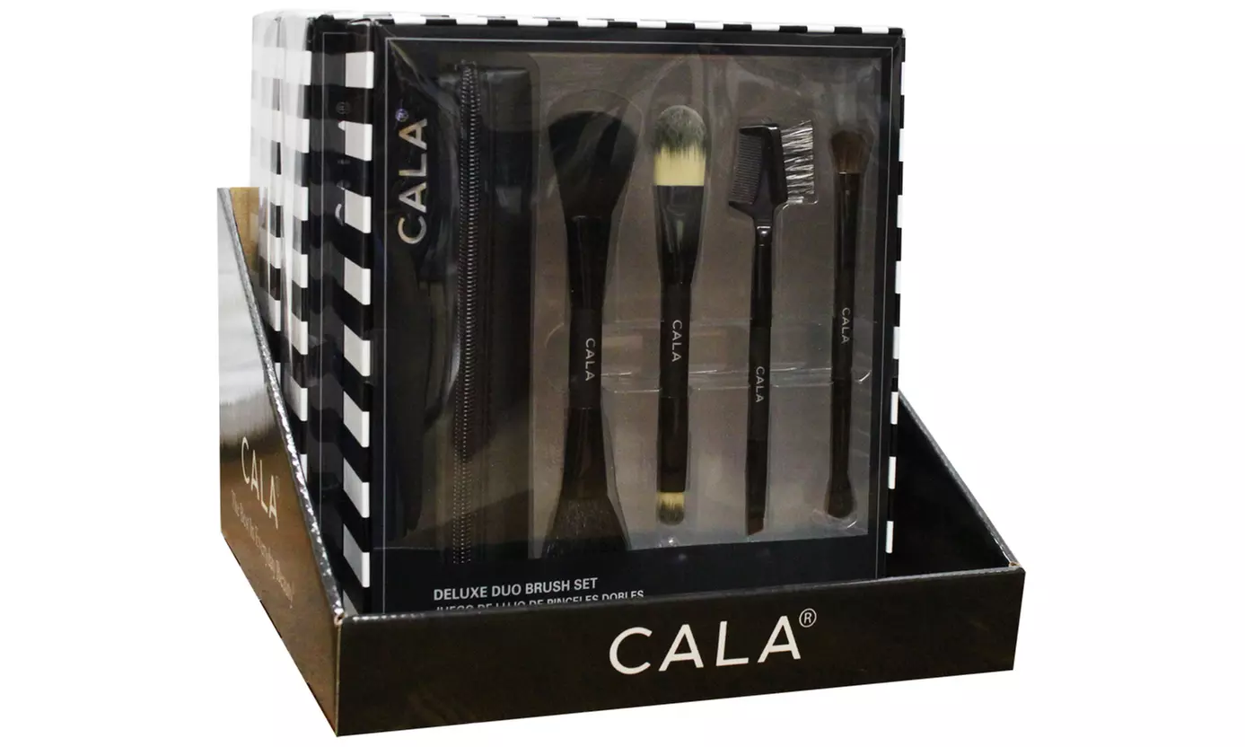 Cala Deluxe 4-Piece Makeup Brush Set with Case - Second Medium