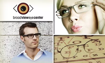 $50 for $125 Worth of Prescription Glasses, Sunglasses, or Services from Broad View Eye Center - Primary Image