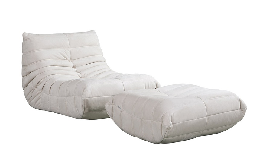 Image 10: Home Deluxe Relaxsessel mit Hocker