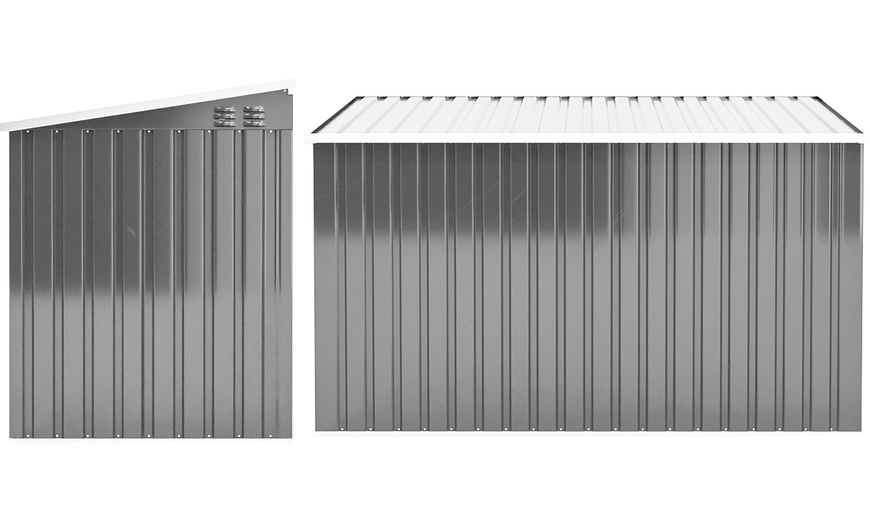 Image 3: Heavy Duty Steel Bicycle Storage Shed