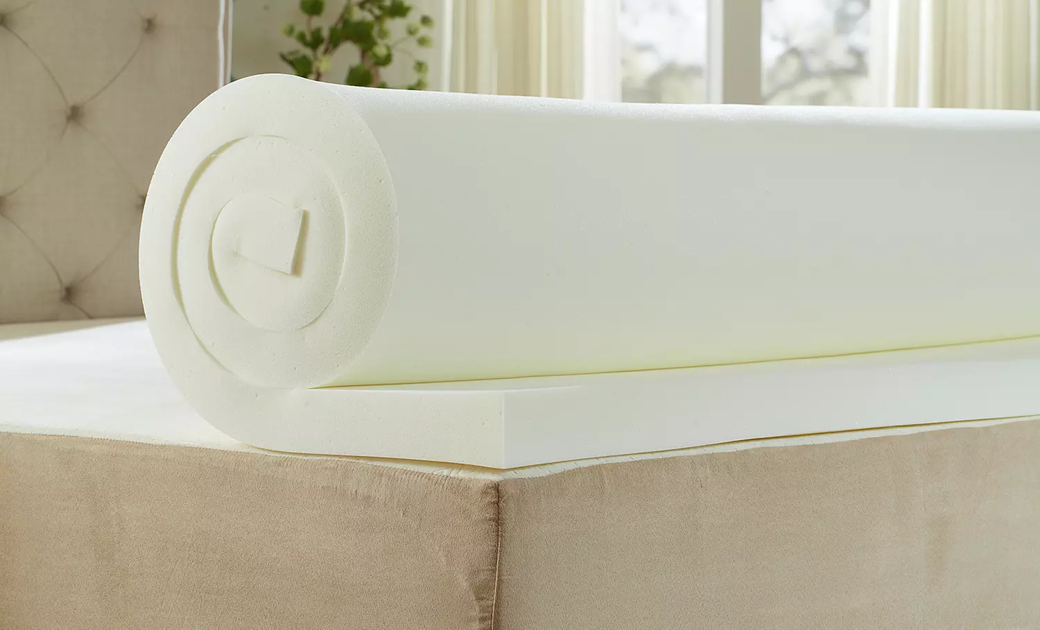 Nature's Sleep HD Visco Memory-Foam Mattress Topper with Cover - Second Medium