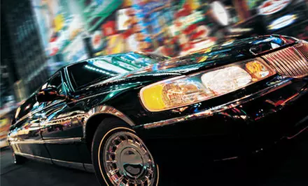 Three- or Four-Hour Limo Ride with Champagne for Up to 10 from Diplomat Airport Transportation, Inc. (Up to 58% Off) - Primary Image
