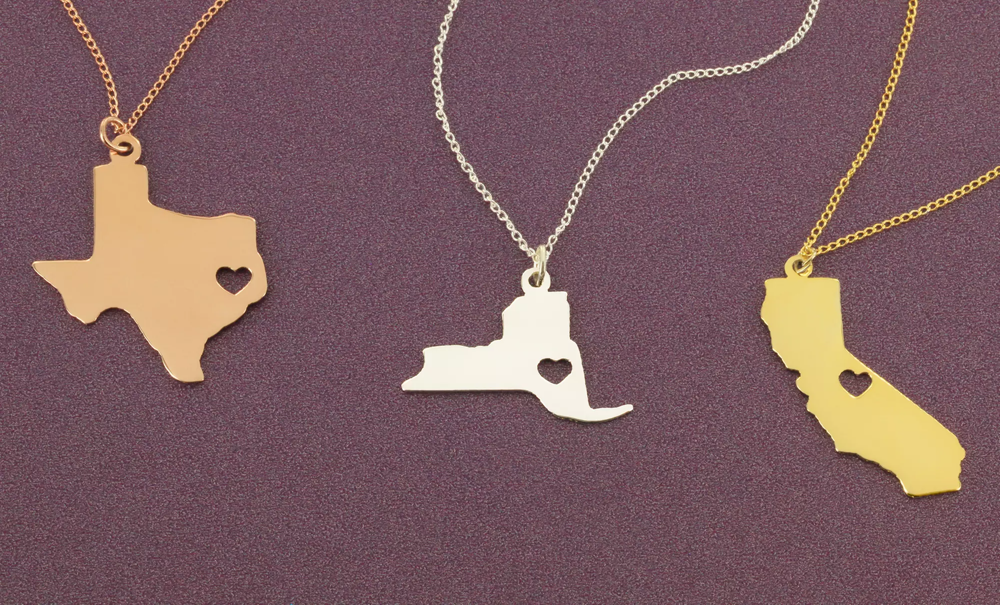 Personalized State Necklaces from MonogramOnline - Second Medium