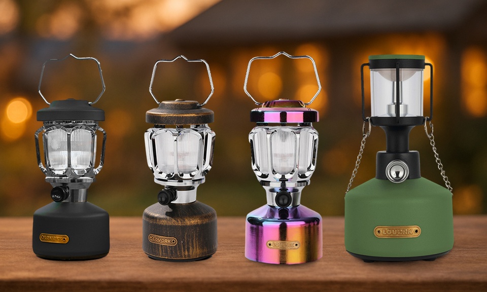 Kabellose mobile Lampe im Vintage- oder Retro-Design